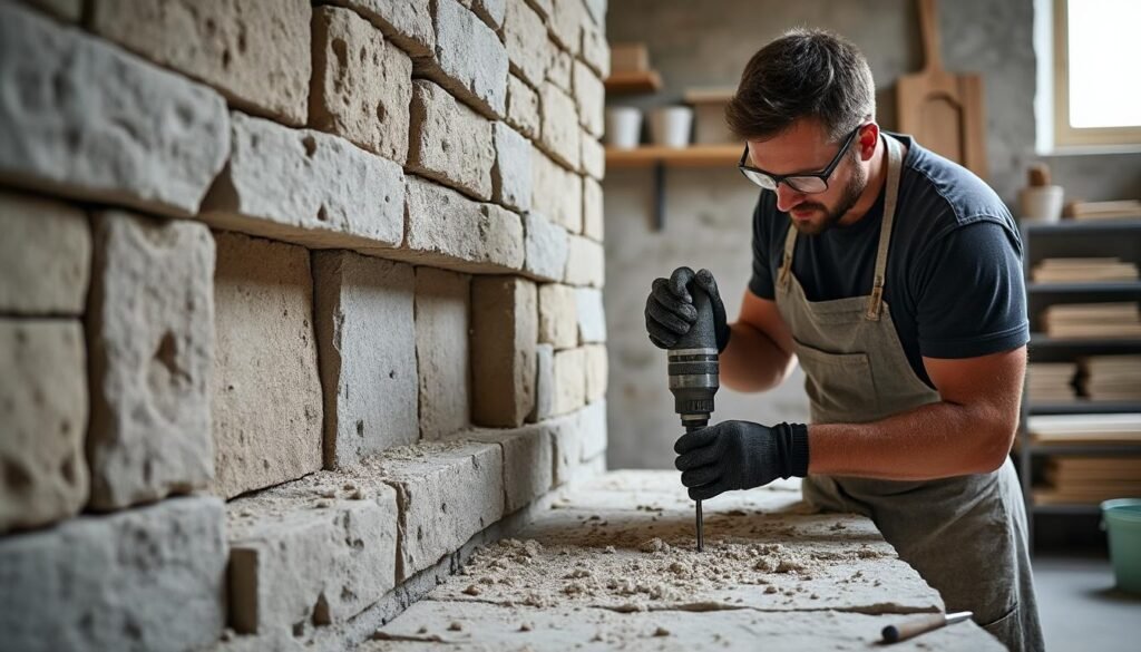 découvrez comment carotter un mur en pierre en toute sécurité et sans l'endommager grâce à nos conseils et techniques professionnels.