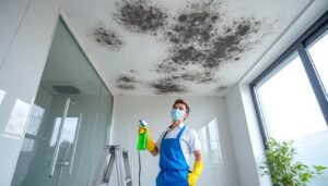 découvrez des méthodes efficaces pour éliminer la moisissure au plafond de votre salle de bain et maintenir un environnement sain et propre.