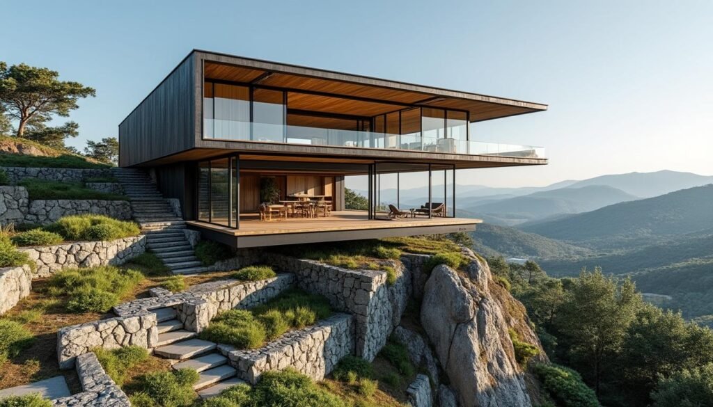 découvrez comment optimiser l'aménagement et la construction d'une maison inversée sur un terrain en pente pour maximiser espace, lumière et confort.